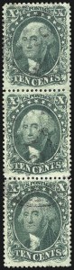 Sale 1067, Lot 956, 10c-90c 1857-60 Issue (Scott 31-39)