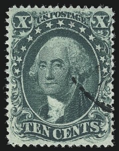 Sale 1067, Lot 958, 10c-90c 1857-60 Issue (Scott 31-39)
