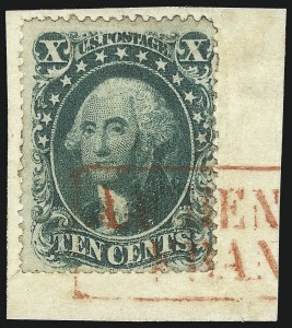 Sale 1067, Lot 959, 10c-90c 1857-60 Issue (Scott 31-39)