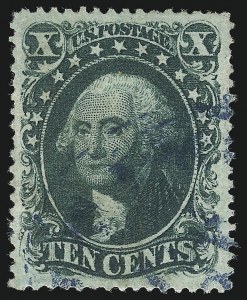 Sale 1067, Lot 960, 10c-90c 1857-60 Issue (Scott 31-39)