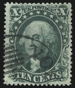 Sale 1067, Lot 961, 10c-90c 1857-60 Issue (Scott 31-39)