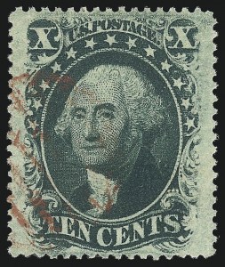 Sale 1067, Lot 968, 10c-90c 1857-60 Issue (Scott 31-39)