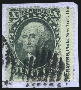 Sale 1067, Lot 969, 10c-90c 1857-60 Issue (Scott 31-39)