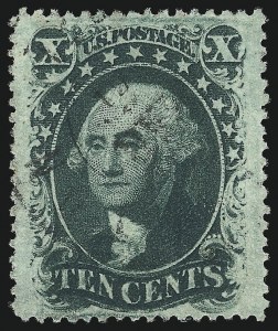 Sale 1067, Lot 971, 10c-90c 1857-60 Issue (Scott 31-39)