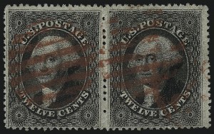 Sale 1067, Lot 984, 10c-90c 1857-60 Issue (Scott 31-39)