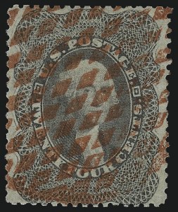 Sale 1067, Lot 986, 10c-90c 1857-60 Issue (Scott 31-39)
