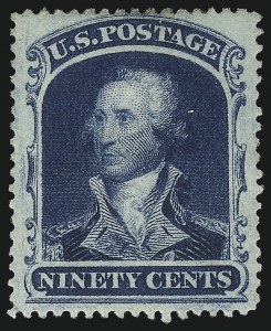 Sale 1067, Lot 992, 10c-90c 1857-60 Issue (Scott 31-39)