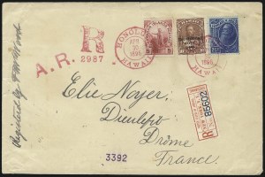 Sale 1068, Lot 1010, Hawaii: 1893 Provisional Ovpts.