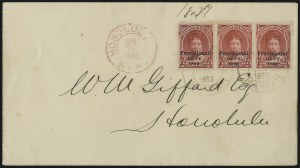 Sale 1068, Lot 1011, Hawaii: 1893 Provisional Ovpts.