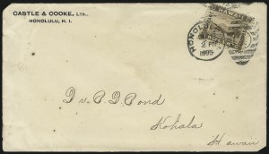 Sale 1068, Lot 1020, Hawaii: 1894-98 Final Issue thru Back-of-Book