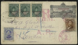 Sale 1068, Lot 1035, Hawaii: 1894-98 Final Issue thru Back-of-Book