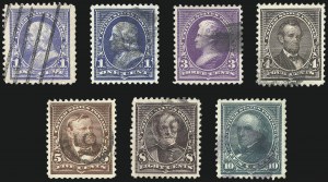 Sale 1068, Lot 190, 1893 Columbian thru 1894-98 Issues