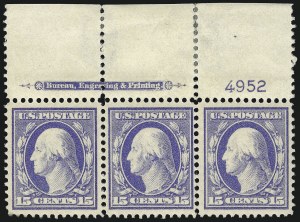 Sale 1068, Lot 254, Washington-Franklin Issues