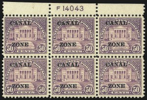 Sale 1068, Lot 623, U.S. Possessions: Canal Zone