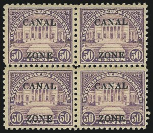 Sale 1068, Lot 624, U.S. Possessions: Canal Zone