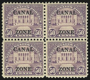 Sale 1068, Lot 625, U.S. Possessions: Canal Zone