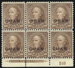 Sale 1068, Lot 717, U.S. Possessions: DWI thru Guam