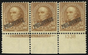 Sale 1068, Lot 728, U.S. Possessions: Philippines, thru 1926