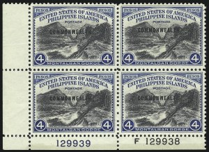 Sale 1068, Lot 778, U.S. Possessions: Philippines, 1934-43