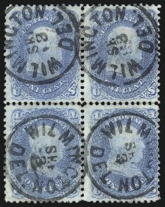 Sale 1068, Lot 84, Specialized 1c 1861-66 Issue