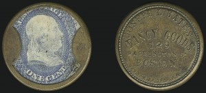 Sale 1068, Lot 88, Civil War Encased Postage