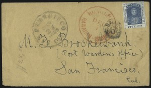 Sale 1068, Lot 884, Hawaii: Stampless thru 1868 Kamehameha III Issues