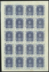 Sale 1068, Lot 885, Hawaii: Stampless thru 1868 Kamehameha III Issues