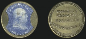 Sale 1068, Lot 90, Civil War Encased Postage