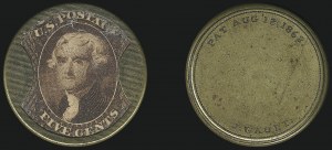 Sale 1068, Lot 94, Civil War Encased Postage