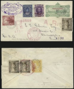 Sale 1068, Lot 989, Hawaii: 1893 Provisional Ovpts.
