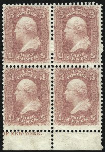 Sale 1068, Lot 99, 1861-68 Issues and 1875 Re-Issue