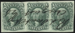 Sale 1074, Lot 507, 5c-10c 1851 Issue (Scott 12-16)