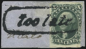 Sale 1074, Lot 512, 5c-10c 1851 Issue (Scott 12-16)