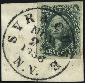 Sale 1074, Lot 516, 5c-10c 1851 Issue (Scott 12-16)