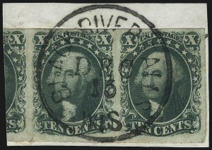 Sale 1074, Lot 517, 5c-10c 1851 Issue (Scott 12-16)