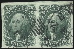 Sale 1074, Lot 522, 5c-10c 1851 Issue (Scott 12-16)