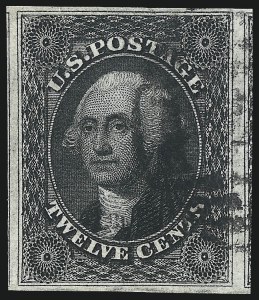 Sale 1074, Lot 526, 12c 1851 Issue (Scott 17)