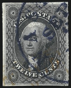 Sale 1074, Lot 529, 12c 1851 Issue (Scott 17)