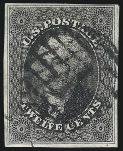 Sale 1074, Lot 530, 12c 1851 Issue (Scott 17)
