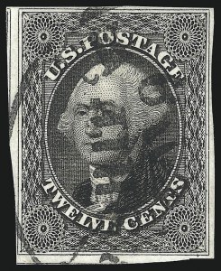 Sale 1074, Lot 532, 12c 1851 Issue (Scott 17)