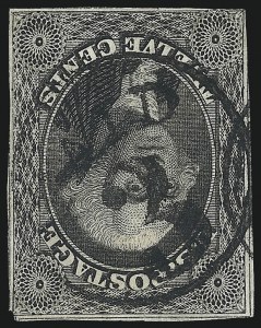 Sale 1074, Lot 536, 12c 1851 Issue (Scott 17)