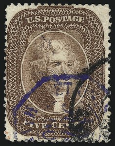 Sale 1074, Lot 556, 5c 1857-60 Issue (Scott 27-30A)