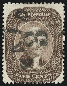 Sale 1074, Lot 557, 5c 1857-60 Issue (Scott 27-30A)