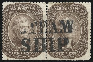 Sale 1074, Lot 560, 5c 1857-60 Issue (Scott 27-30A)