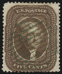 Sale 1074, Lot 562, 5c 1857-60 Issue (Scott 27-30A)