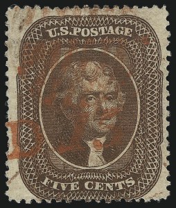 Sale 1074, Lot 563, 5c 1857-60 Issue (Scott 27-30A)