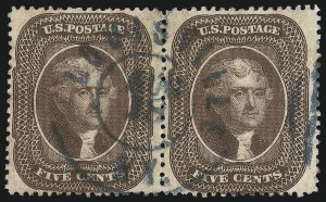 Sale 1074, Lot 569, 5c 1857-60 Issue (Scott 27-30A)