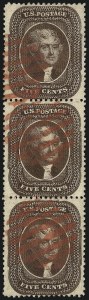 Sale 1074, Lot 571, 5c 1857-60 Issue (Scott 27-30A)