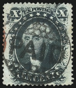 Sale 1074, Lot 583, 10c 1857-60 Issue (Scott 31-35)