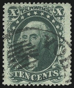 Sale 1074, Lot 588, 10c 1857-60 Issue (Scott 31-35)
